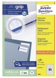 AVERY 3666 QP 38x21, 2mm univerzális 6500db-os etikett (3666)