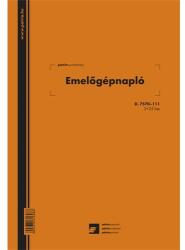 Nyomtatvány emelőgépnapló 225 lapos A/4 álló (D.7570-111)