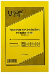 VECTRALINE Nyomtatvány pénztárgép napi bevételeinek módosító tételei VECTRALINE A/5 álló 25x2 lapos B22-31 (B22-31)