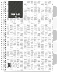 STREET Spirálfüzet STREET Pad regiszteres A/4 vonalas 100 lapos fehér 67120 (67120)