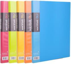 Deli Rio A4 20 zsebes feliratozható kemény borítós vegyes színű PP bemutatómappa DEL05032 (DEL05032)