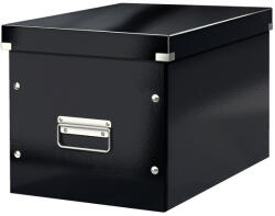 LEITZ WOW Click&Store kocka doboz, L méret, fekete (61080095)