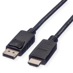 Roline Kábel DisplayPort 1.1 DP - HDMI 2K60Hz, M/M, 1m, fekete 11.04. 5780-10 (11.04.5780-10)