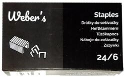 WEBER S Tűzőkapocs WEBERS 24/6 1000 darabos
