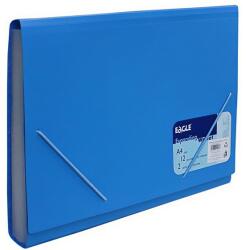 EAGLE Harmónika mappa EAGLE 12 részes gumis kék 120-1158 (120-1158)