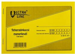 VECTRALINE Nyomtatvány tehergépjármű menetlevél VECTRALINE A/5 100 lapos DGJ-21/A/5 (DGJ-21/A/5)