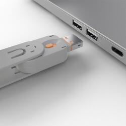 Lindy Dugó biztonsági, Port Blocker, USB A kulcs, narancs 40623 (40623)