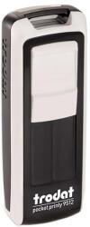 TRODAT Bélyegző TRODAT Pocket Printy 9512 zseb fehér ház fekete párna 9512FE/F (9512FE/F)