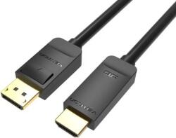 Vention Displayport 4K - HDMI, (fekete), 1m, kábel