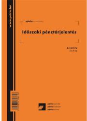  B. 13-21/V A4 25x2+2lapos álló "Időszaki pénztárjelentés" nyomtatvány (B.13-21/V) - pcx