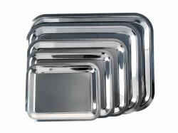  Tálca szögletes rozsdamentes acél krómozott 45 x 35, 5 cm 1605SIS005 (1605SIS005)