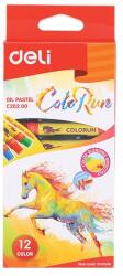 Deli Color Run 12db-os vegyes színű olajpasztell kréta készlet DEC20200 (DEC20200)