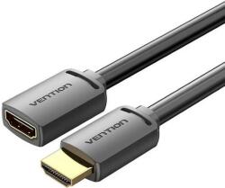 Vention HDMI/M - HDMI/F (4K, HD, PVC, fekete), 1m, kábel