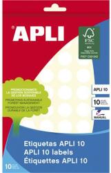 APLI Etikett, 16 mm kör, kézzel írható, APLI, 540 etikett/csomag 01627 (01627)