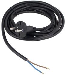 ANCO 321658 H05RR-F 16A 250V 2x1.5 mm2 3m fekete szerelhető gumi flexo kábel dugvillával (321658) - pcx