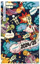 Realsystem Diák zsebkönyv REALSYSTEM papírborító 125x205mm graffiti 2025-2026 5313-60 (5313-60)