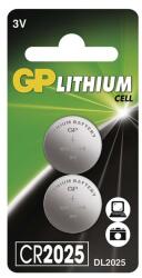 GP Batteries CR2025 lítium gombelem 2db/bliszter B15253 (B15253)