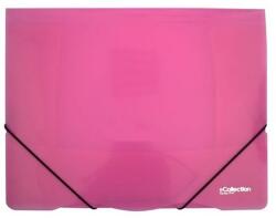 eCollection Gumis mappa E-COLLECTION A/4 műanyag pink 2-588 (2-588)