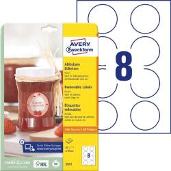 AVERY Etikett AVERY L5081 65 mm kör visszaszedhető 10 ív/csomag (5081) - pcx
