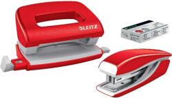 Leitz WOW 10 lap piros mini tűzőgép és lyukasztó szett 55612026 (55612026)
