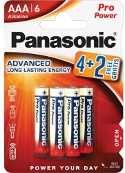 Panasonic PRO POWER szupertartós elem (AA, LR6PPG, 1.5V, alkáli) 6db/csomag LR6PPG/6BP 4+2F (LR6PPG/6BP 4+2F)