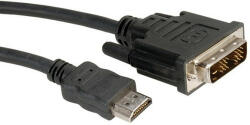 Roline DVI/M - HDMI/M, 2m, kábel