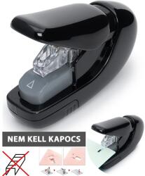 PLUS Corporation Kapocs nélküli tűzőgép, kézi, 5 lap, PLUS, fekete 59177 (59177)