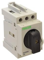 TRACON EVOMS25/3 400V, 50Hz, 25A, 3P, 10mm2 sorolható lakatolható szakaszoló kapcsoló (EVOMS25/3) - pcx