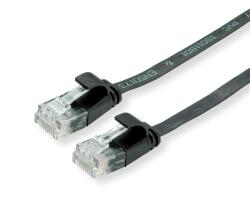 Valueline Patch kábel UTP CAT6a lapos kivitel 0, 5m, fekete 21.99. 0820-40 (21.99.0820-40)
