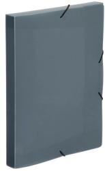 Viquel Gumis mappa, 30 mm, PP, A4, VIQUEL "Coolbox", áttetsző füstszínű 021378-09 (021378-09)