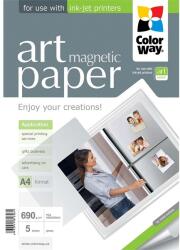 Colorway Fotópapír, ART series, fényes hűtőmágnes (ART glossy "magnetic"), 690 g/m2, A4, 5 lap PGA690005MA4 (PGA690005MA4)