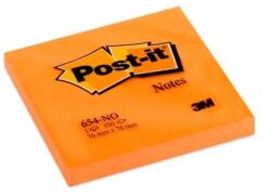 POST-IT 76x76mm 100lap neon narancs jegyzettömb 7100172735 (7100172735)