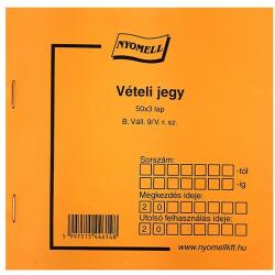  Nyomtatvány vételi jegy 50x3 lapos 22570 (22570)