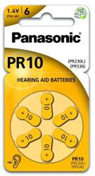 Panasonic elem (A10, PR10L/6LB, PR230/PR536, 1.4V, cink-levegő, hallókészülékhez való) 6db/csomag PR230-6LB (PR230-6LB)