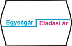  Árazószalag, feliratos, 25x16, Egységár/Eladási ár 5998377100506 (5998377100506)