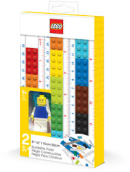 IQ LEGO: Építhető vonalzó figurával