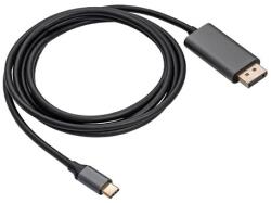 Akyga AK-AV-18 USB-C - HDMI 1.4 M/M video kábel 1.8m fekete (AK-AV-18)