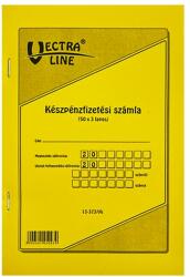 VECTRALINE Nyomtatvány készpénzfizetési számla VECTRALINE A/5 álló 50x3 lapos 1 áfás B13-373/A/07 (B13-373/A/07)