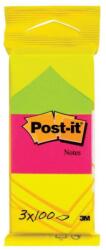 Post-it Öntapadós jegyzet 3M Post-it LP6812 38x51mm neon 3x100 lap 12817 (12817)