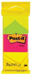 Post-it Öntapadós jegyzettömb 3M Post-it LP6812 38x51mm neon 3x100 lap 12817 (12817)