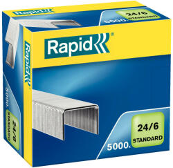 RAPID Tűzőkapocs, 24/6, RAPID "Standard" 24859800 (Rapid24859800)