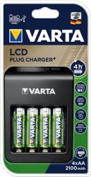 VARTA 57687101441 LCD Plug Charger/4db AA 2100mAh akku/akku töltő (57687101441)