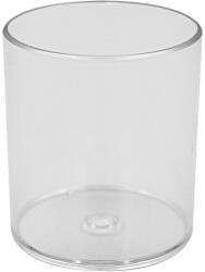 Írószertartó pohár műanyag kerek áttetsző DP-1123 (DP-1123)