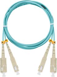 NIKOMAX Optikai patch kábel SC - SC, MM 50/125, duplex, 1m, aqua NMF-PC2M3C2-SCU-SCU-001 (NMF-PC2M3C2-SCU-SCU-001)