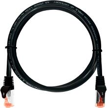 NIKOMAX Patch kábel S/FTP CAT6a LSOH, Essential Series, 1m, fekete NMC-PC4SA55B-ES-010-C-BK (NMC-PC4SA55B-ES-010-C-BK)