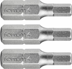 Fortum behajtóhegy HEX, 3 db, S2 acél; H 3x25mm, bliszteren