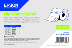Epson magasfényű inkjet 102mm x 51mm 610 címke /tekercs - pcx