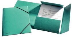 Esselte Gumis mappa, 15 mm, prespán, A4, ESSELTE "Rainbow", zöld 26596 (26596)