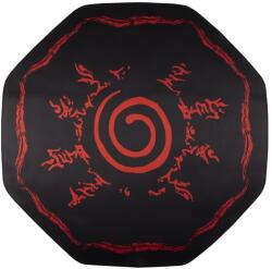KONIX NARUTO "Symbol" Gaming Szőnyeg kör alakú 1000x1000mm, Fekete-Piros KX-NAR-FMAT-SYMB (KX-NAR-FMAT-SYMB)