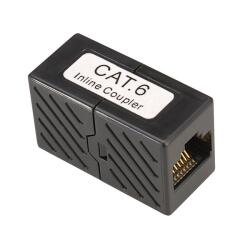 Roline Toldó, Coupler, UTP RJ45 CAT6 8P8C, fekete 21.17. 3043-200 (21.17.3043-200)